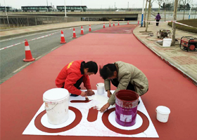 MMA彩色路面道路劃線(xiàn)